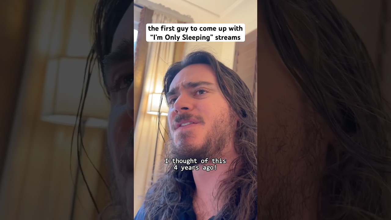 The first guy to come up with I’m Only Sleeping streams #shorts #comedy #funny