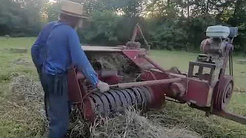 Horse Drawn Hay Bailing | Titus Morris | #farming #gardening #farmlifestyle #farm #horses
