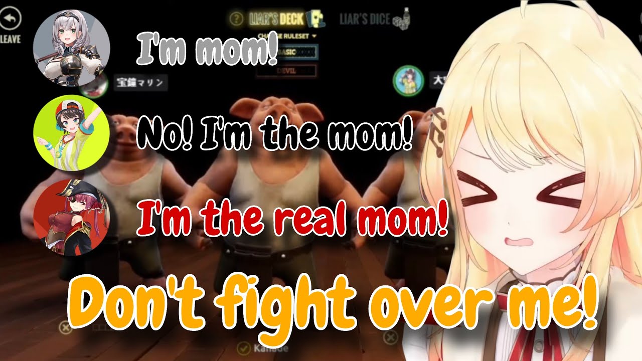 The stream just started, and they’re already fighting to be Kanade’s Mom! [Hololive]