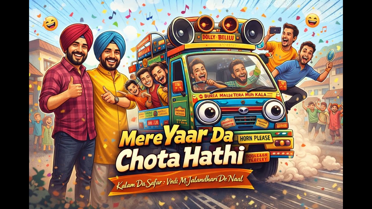 Mere Yaar Da Chota Hathi | Funny Punjabi Cartoon Song | Kalam Da Safar – Virdi & M.J. Jalandhari