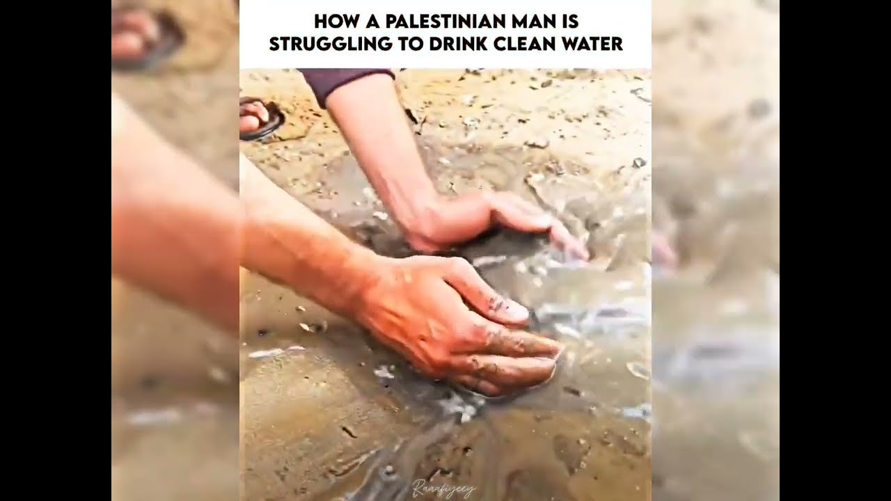 How a Palestinian Man is Struggling to drink clean Water 💦 | Raaafiyeey