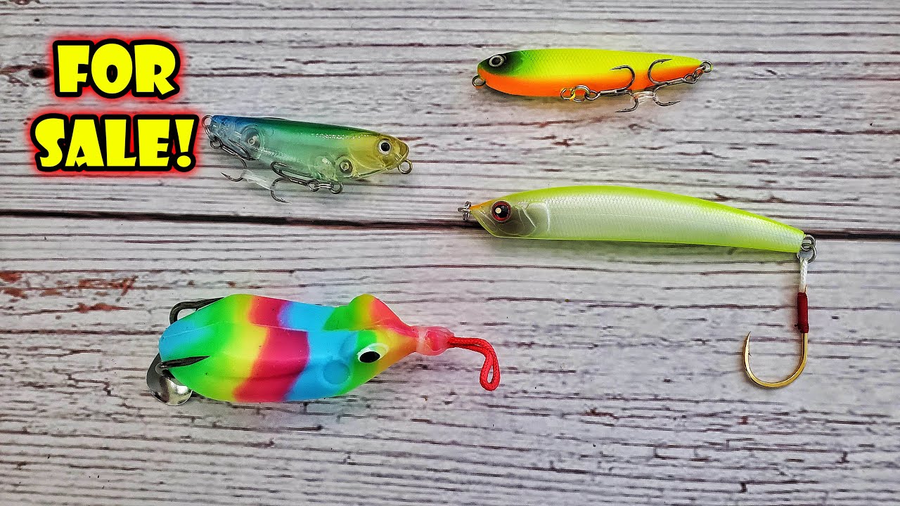 Selling Fishing Lures for Fishing Funds! YouTube