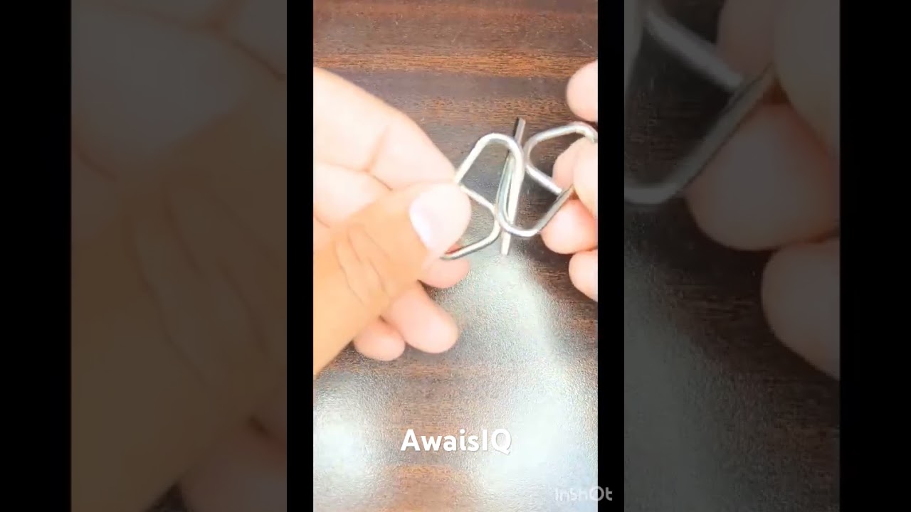 Can you solve this brain teaser 🧐metal puzzle solution