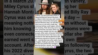 Miley Cyrus Breaks Silence On Her Dad During Hannah Montana 