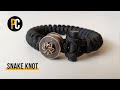 How to make Snake Knot with Firestarter Clasp | Paracord Bracelet tutorial