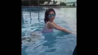 Hậu trường chụp bikini cực đẹp của Ngọc Trinh