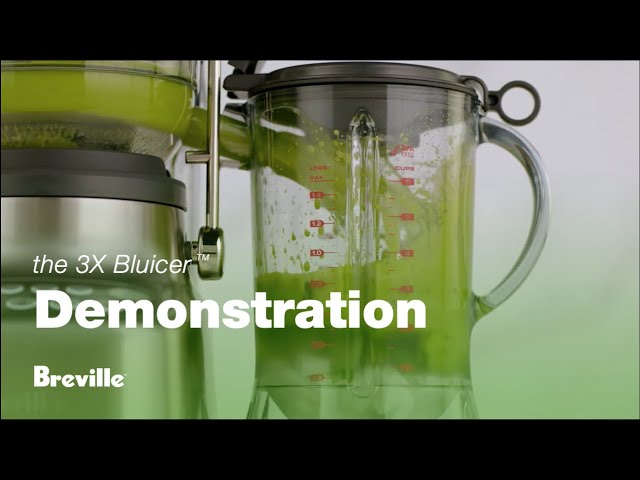 Breville 3X Bluicer Blender Juicer, Multi-Purpose, Smoked Hickory