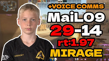 MaiL09 (29-14) rt:1.97 +VOICE COMMS (mirage) | EU FACEIT RANKED | #cs2 #pov