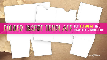Folder Insert Template for Personal Size Traveler