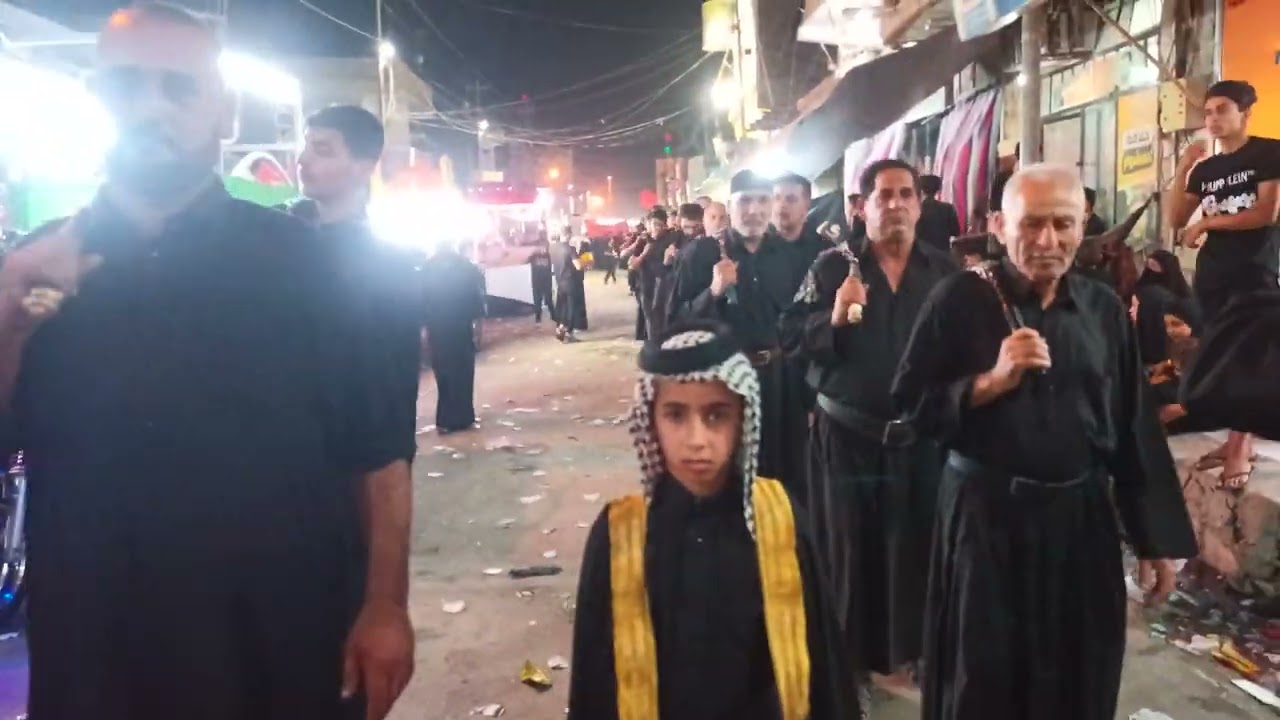 موكب شهداء الطف في غماس الليلة الثامنة من محرم الحرام 1445هج 2023م الرادود السيد عايدالشبري