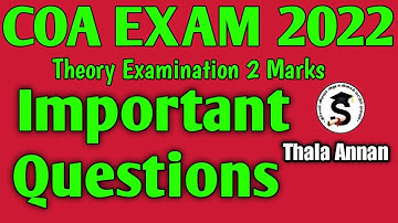 Important 2 Mark Questions  | Computer On Office Automation Exam 2022 @Thalaannan