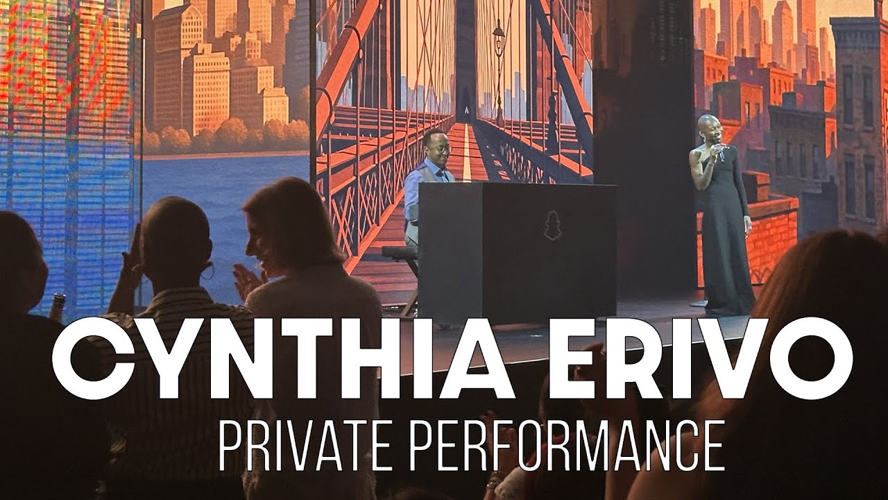 Cynthia Erivo STUNS crowd with a cover of "Imagine" (private performance)