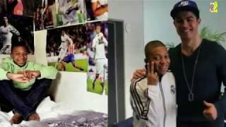 هذه لحظة التي غير فيها كريستيانو رونالدو حياة اللاعب الصغير كيليان مبابي  !!