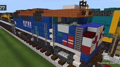 Minecraft Metra F40Ph locomotive tutorial
