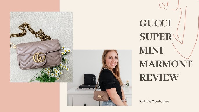 Gucci Marmont Handbag Review  Gucci super mini marmont outfit