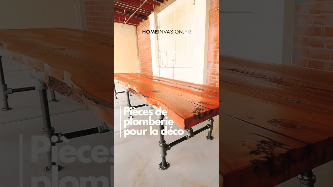 Fabriquez facilement vos pieds de tables en plomberie ! 