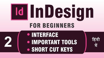 InDesign Tutorial Series for Beginners in Hindi | Part 2 | Interface, Important Tools, Short Cut Key