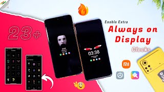 Enable Advanced AOD Clock on Any Xiaomi, Redmi and Poco Phones | 25+ New Always on Clocks : No Root screenshot 2