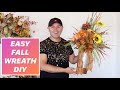 FALL DESIGNER WREATH DIY /  How To Make An Easy Fall Wreath 2020