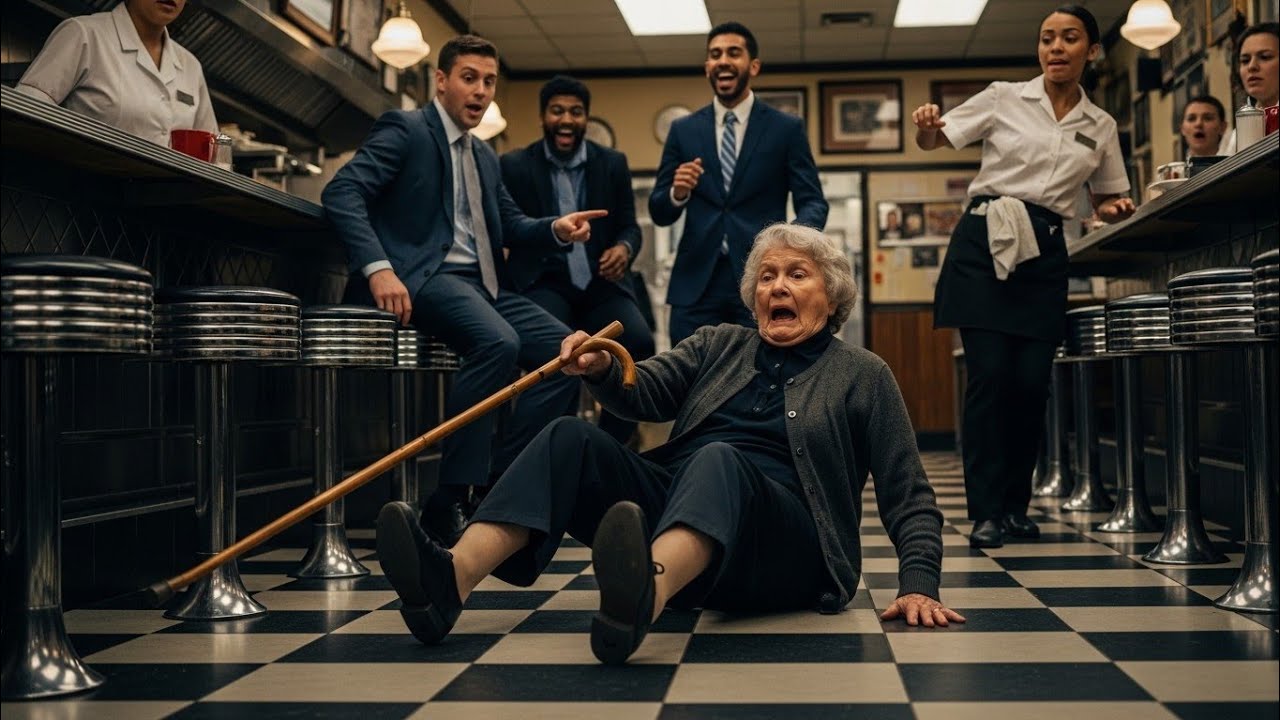 Everyone Laughed at the Waitress Helping an Old Woman — Until They Learned Who She Really Was