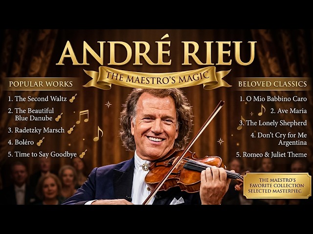 André Rieu Violin Music | Calm, Romantic & Relaxing Classics - YouTube