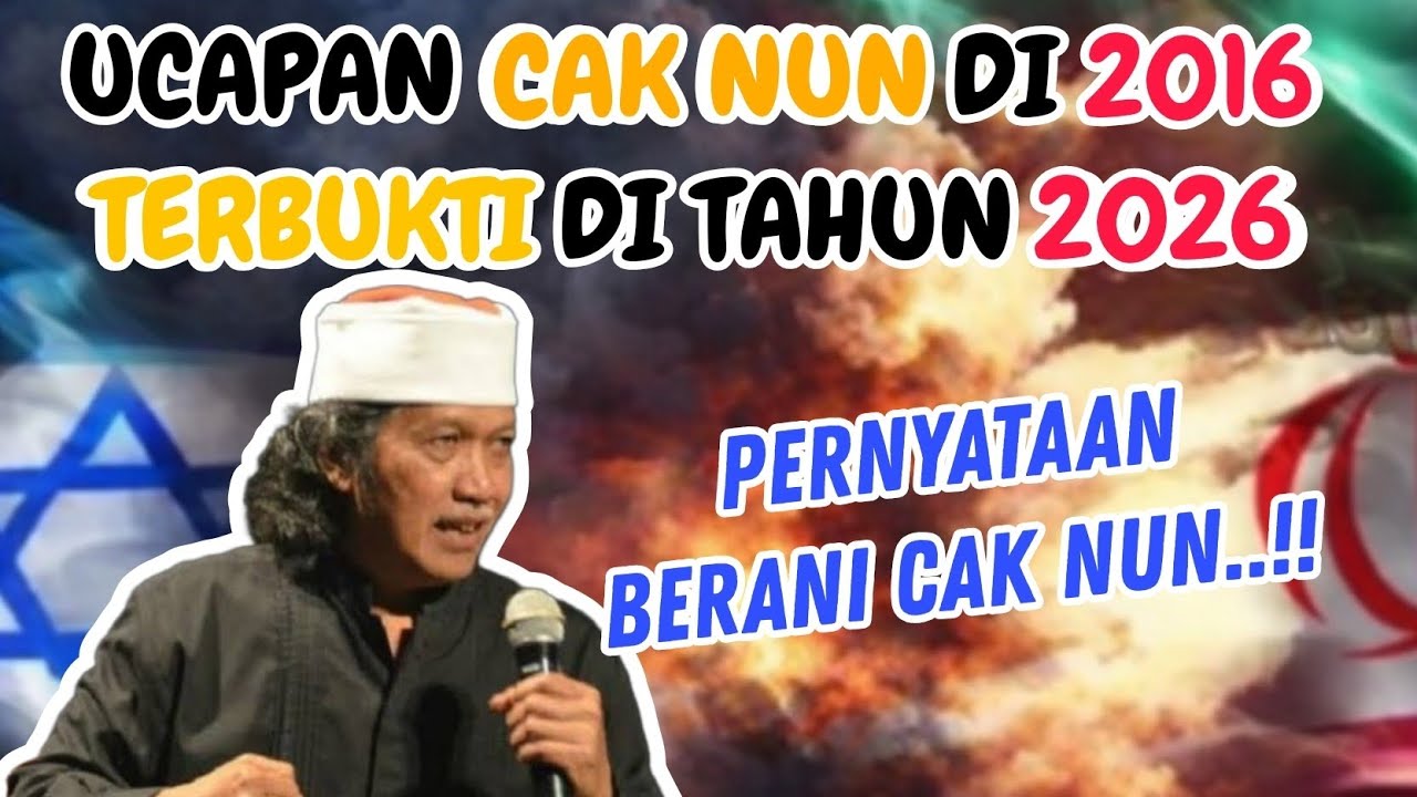 Ramalan Cak Nun 14 tahun Lalu, Tentang Serangan AS-ISRAEL ke IRAN