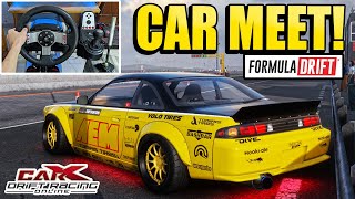Joined Car Meet With Formula Drift Car! - CarX Drift Racing Online W/ Logitech G27 + Wheel Cam #80 screenshot 2
