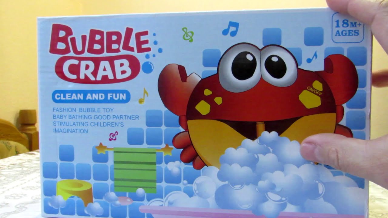 Краб генератор пены,музыкальная игрушка для душа и ванн.