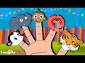 Learn Animals with Finger Family Song | Nursery Rhymes Collection by HooplaKidz