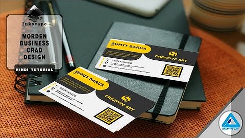 Morden Business Card Design | with QR code | Inkscape Hindi Tutorial
