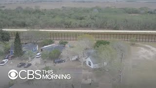 President trump's proposed border wall in texas will not only leave
the land divided, but also people. mireya villarreal spoke to a patrol
agent w...