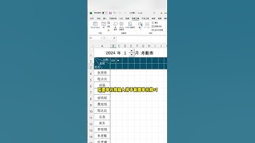 来公司两年考勤表都不会做    #office办公技巧 #excel技巧 #考勤表 #Excel