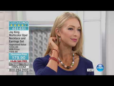 Jay King Sterling Silver Multicolor Tiger's Eye Bead Station Necklace -  20575904 | HSN