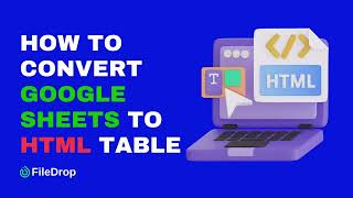 How To Convert Google Sheets To Html Table