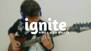 Ignite  K391  Alan Walker  Electric Guitar Cover  Free Backing Track  The Golden Tabs