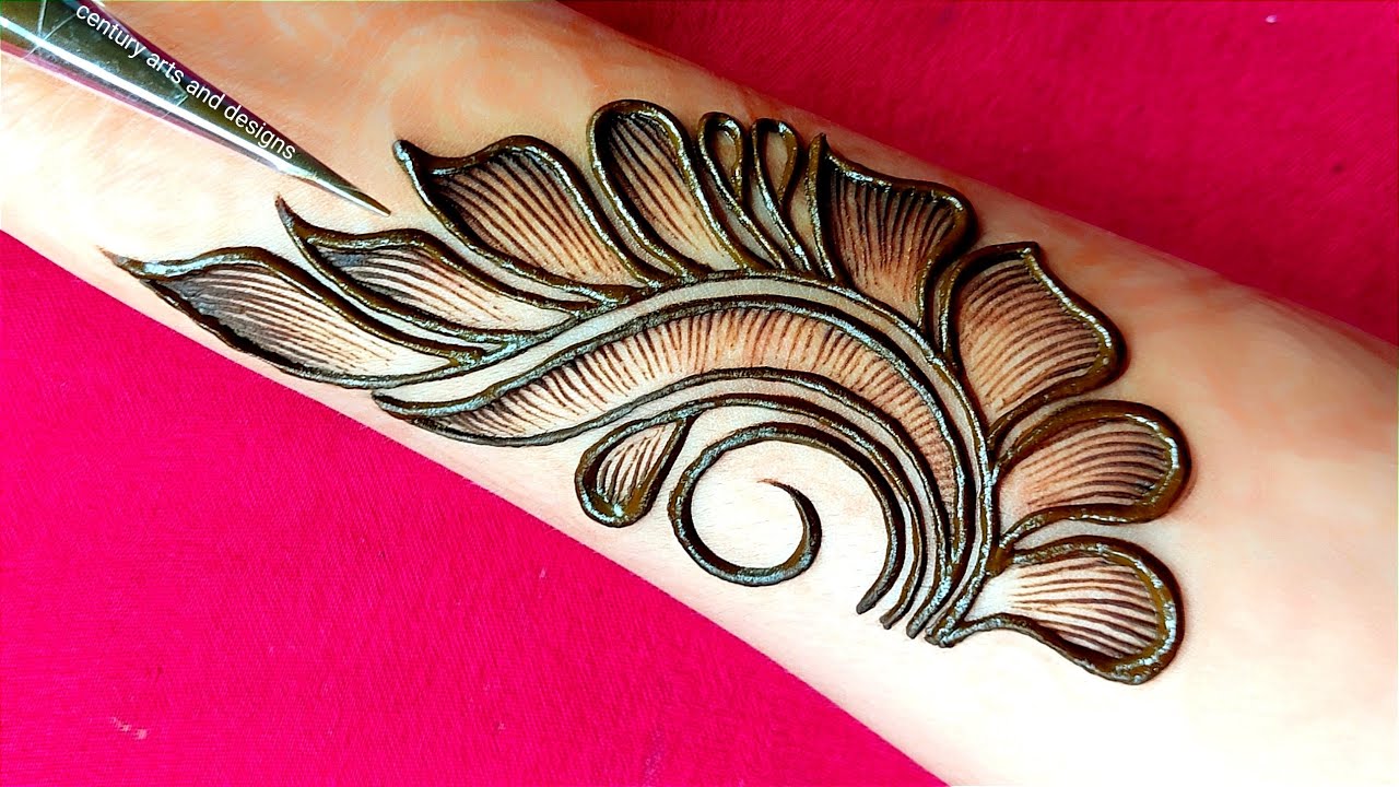 Very beautiful stylish mehndi design | easy mehndi design | simple ...