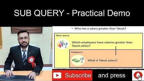 Sub Queries in SQL - Practical Demonstrations with Single Row Sub-Query and Multiple Row Sub Query