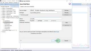 72  Multiple inheritance using interfaces
