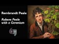 Rembrandt peale rubens peale with a geranium