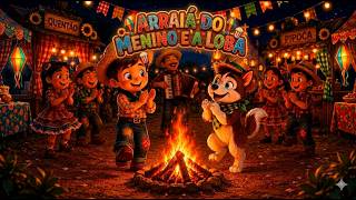 Arraiá do Menino e a Loba🎡 Festa Junina Animada 🌽 Quadrilha e Momento Fofo 🐺