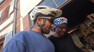 Nepali cyclist in France
