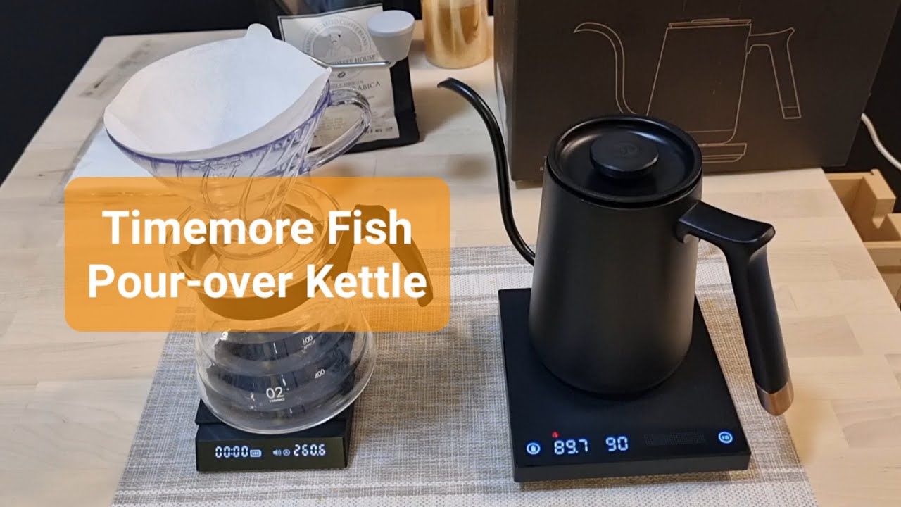 Kettle White Electric Gooseneck 800ml - Timemore - Espresso Gear