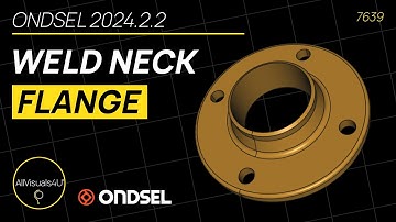 🔧 Ondsel ES - 3D Model A Weld Neck Flange - Ondsel Tutorial - FreeCAD Revolve