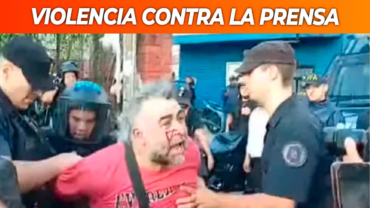 Un camarógrafo, herido por la Policía durante la cobertura en el Congreso: tiene un sumario