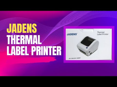 Jadens Thermal Label Printer Easy Setup and Demo - JD-168BT Bluetooth Affordable For Small Business