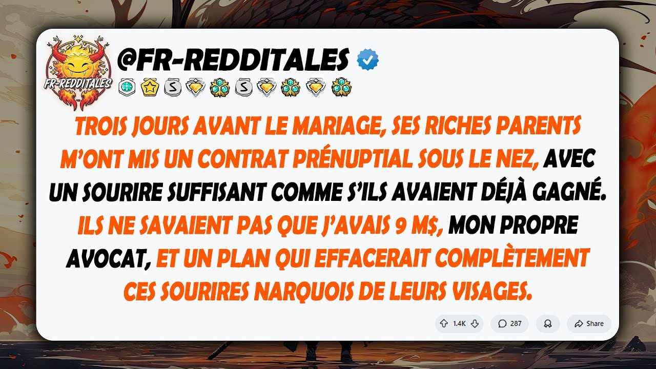 «Signe-le ou le mariage est annulé», a exigé sa famille. Ils ne s’attendaient pas à ce que mes 9 M$…