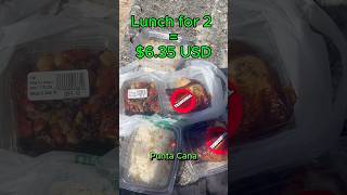 Lunch for 2 in Punta Cana for $6.35 🇩🇴 | Real Dominican Prices #puntacana