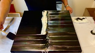 INSTANT Cells + Magical Color Change - Foam Brush Art - Step by Step Abstract Fluid Acrylic Painting