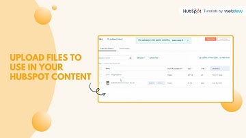 How to upload files to use in your HubSpot content