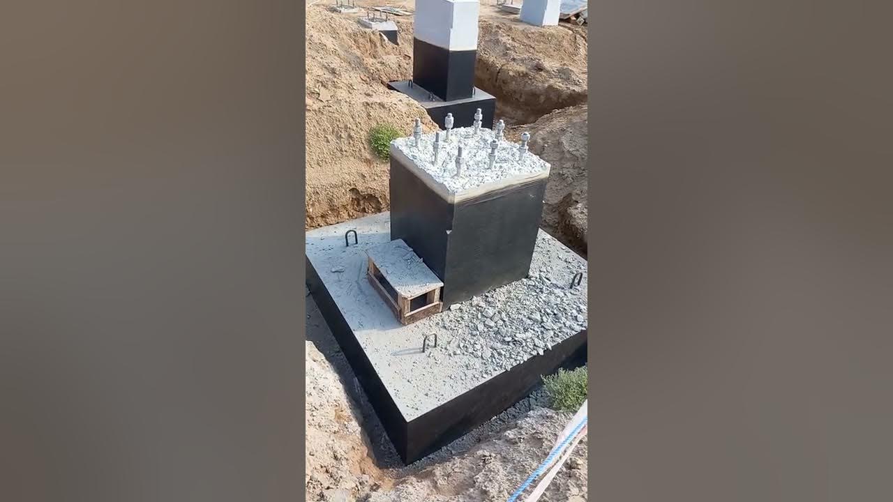 Shim Plates Installation on Foundations For Structure - YouTube
